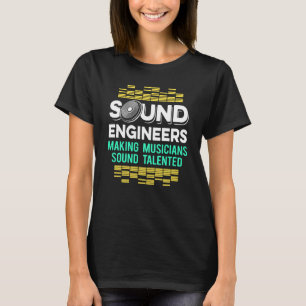 Camiseta Engenheiro de Áudio de Estúdio Técnico de Som Tale