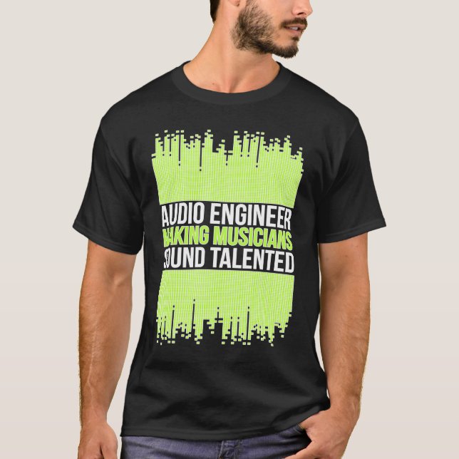 Camiseta Engenheiro de Áudio Engenharia de Áudio (Frente)