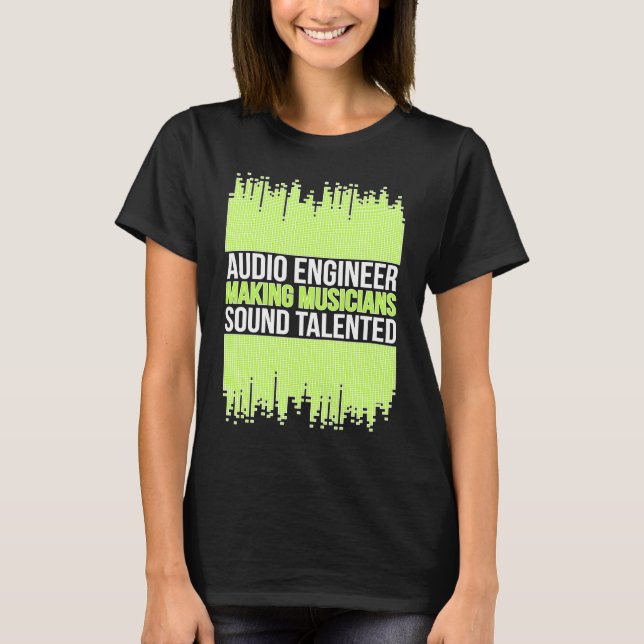 Camiseta Engenheiro de Áudio Engenharia de Áudio (Frente)