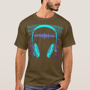 Camiseta Engenheiro de áudio Engenheiro de som Engenheiro d