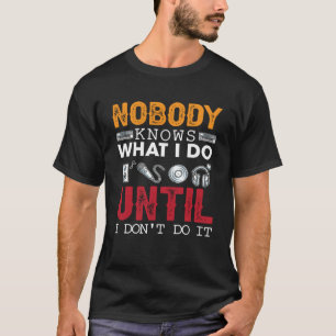 Camiseta Engenheiro de áudio ninguém sabe o que eu faço até