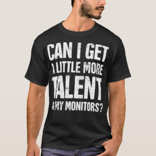 Camiseta Engenheiro de áudio talento Cara de som engraçada
