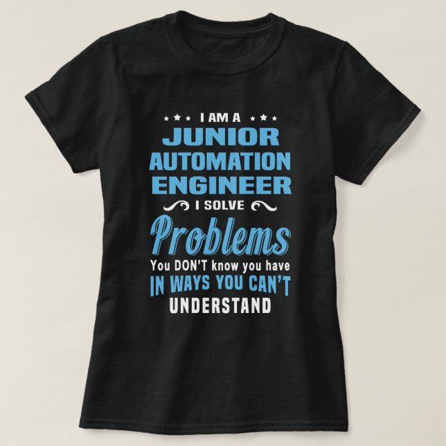 Camiseta Engenheiro de Automação Júnior (Frente do Design)