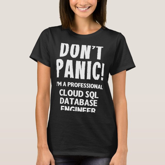 Camiseta Engenheiro de Banco de Dados SQL Cloud 1 (Frente)