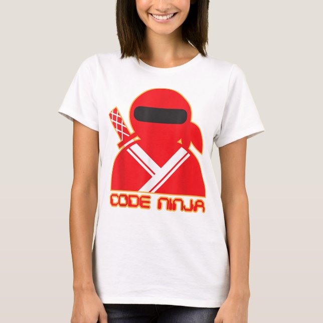 Camiseta Engenheiro de Codificação de Computadores Ninja -  (Frente)