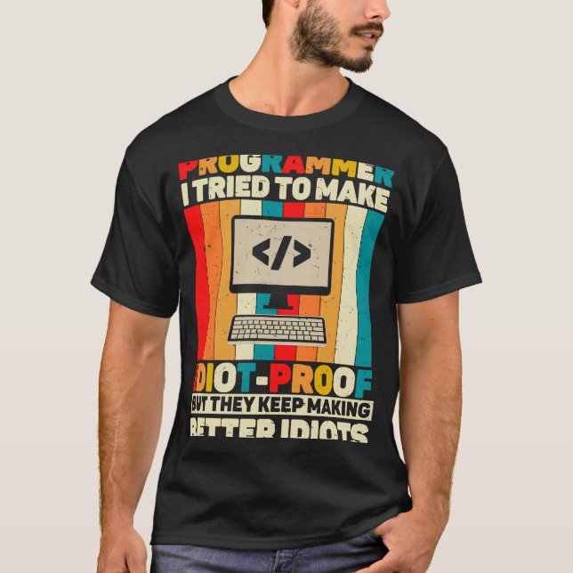 Camiseta Engenheiro de computador com código de cotação do  (Frente)