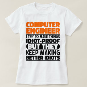 Camiseta Engenheiro De Computador Eu Tento Fazer As Coisas