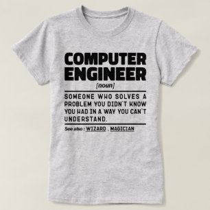 Camiseta Engenheiro de Computador Novo Sarcástico Engenhari
