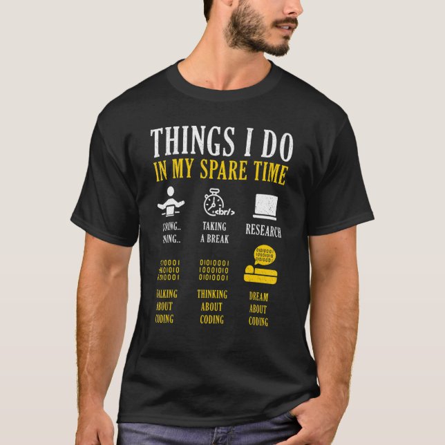 Camiseta Engenheiro de computador Programador de Software N (Frente)