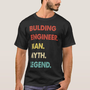 Camiseta Engenheiro de Construção Homem Mito Lenda 1