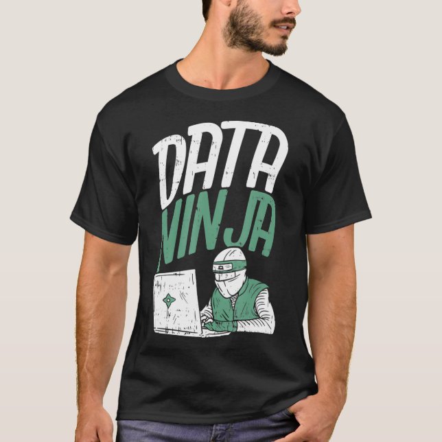 Camiseta Engenheiro de Dados do Cientista de Dados - Engraç (Frente)