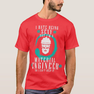 Camiseta Engenheiro de Engenharia de Materiais de Ciência d
