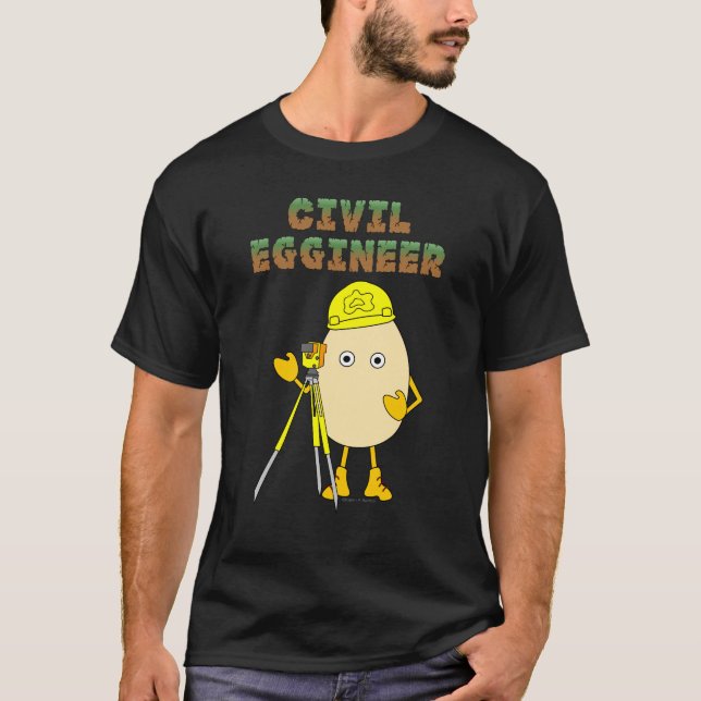 Camiseta Engenheiro de Engenheiro Civil (Frente)