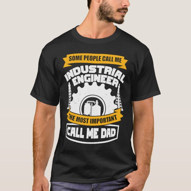 Camiseta Engenheiro de fabricação de Engenheiros industriai (Frente)