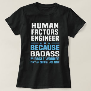 Camiseta Engenheiro de fatores humanos