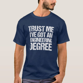 Camiseta Engenheiro de Graduação de Engenharia Engraçado