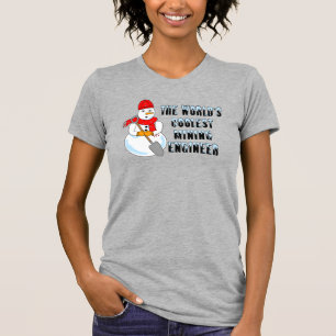 Camiseta Engenheiro de Mineração Mais Legal Snowman