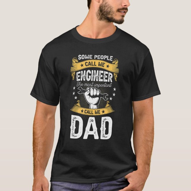 Camiseta Engenheiro de Pai do Engineering Grandpa (Frente)