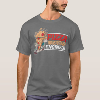 Camiseta Engenheiro de Pizzaransporte Cara de Entrega de Co
