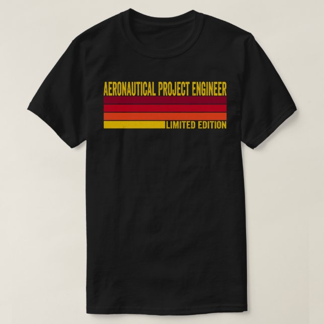 Camiseta Engenheiro de Projeto Aeronáutico (Frente do Design)