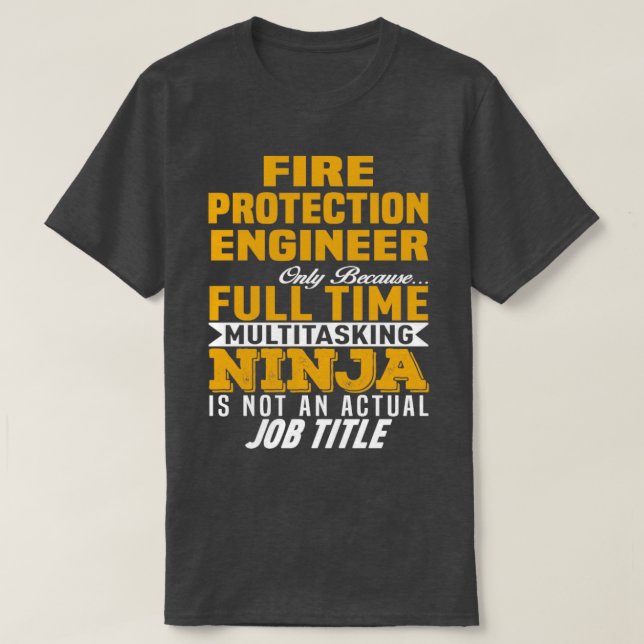 Camiseta Engenheiro de proteção contra incêndios (Frente do Design)
