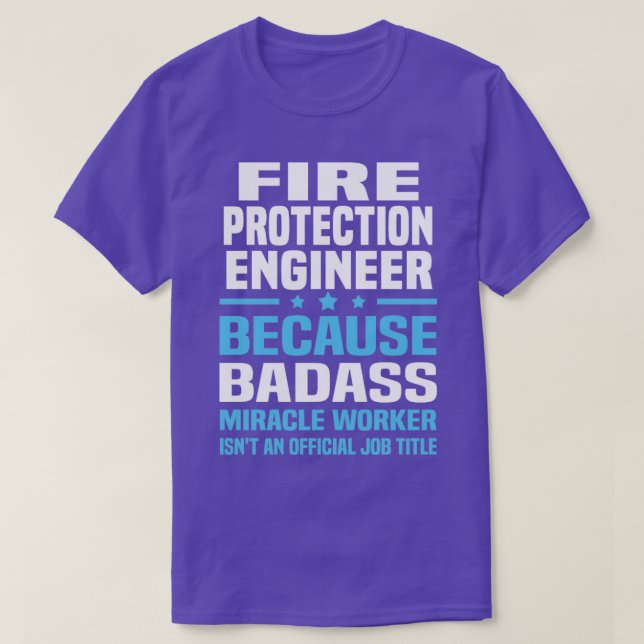 Camiseta Engenheiro de proteção contra incêndios 3 (Frente do Design)