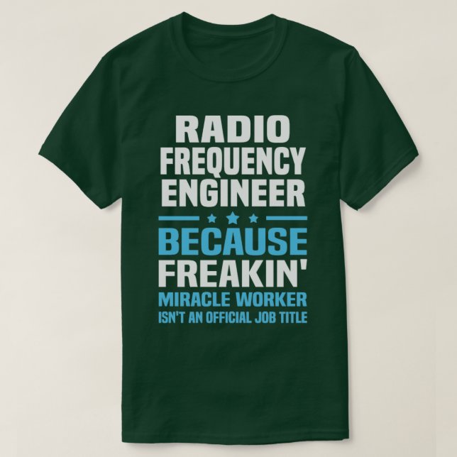 Camiseta Engenheiro de radiofrequência 8 (Frente do Design)