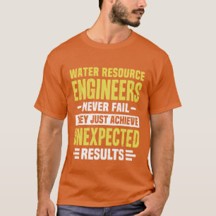 Camiseta Engenheiro de Recursos Hídricos Engenharia Design