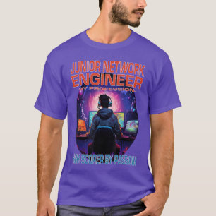 Camiseta Engenheiro de Rede Júnior Gamer Divertido Piada Di