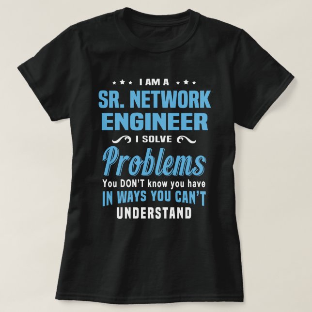 Camiseta Engenheiro De Rede Sr. (Frente do Design)