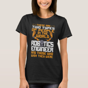 Camiseta Engenheiro de Robótica de Robô Vintage Existem Doi