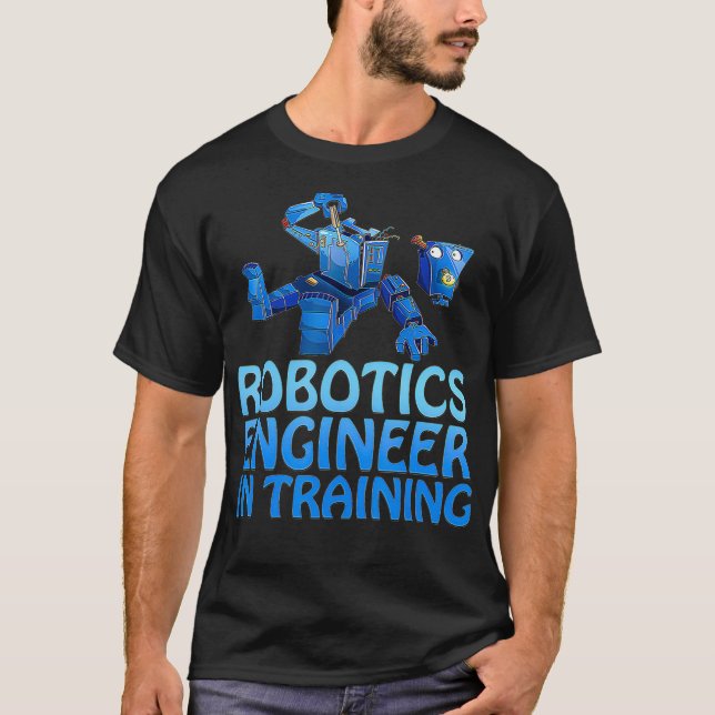Camiseta Engenheiro De Robótica No Treinamento De Robô Engr (Frente)