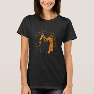 Camiseta Engenheiro de Robótica Robô Vintage Pergunte-me So