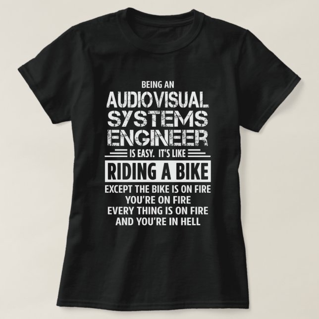 Camiseta Engenheiro de Sistemas Audiovisuais (Frente do Design)