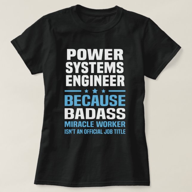 Camiseta Engenheiro de sistemas de alimentação (Frente do Design)