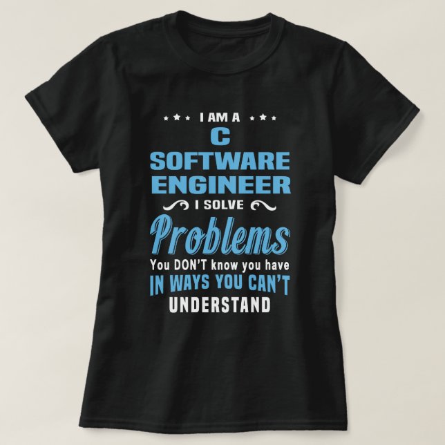 Camiseta Engenheiro de software C (Frente do Design)