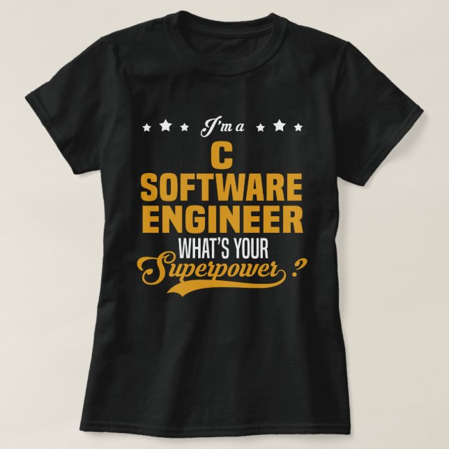 Camiseta Engenheiro de software C (Frente do Design)