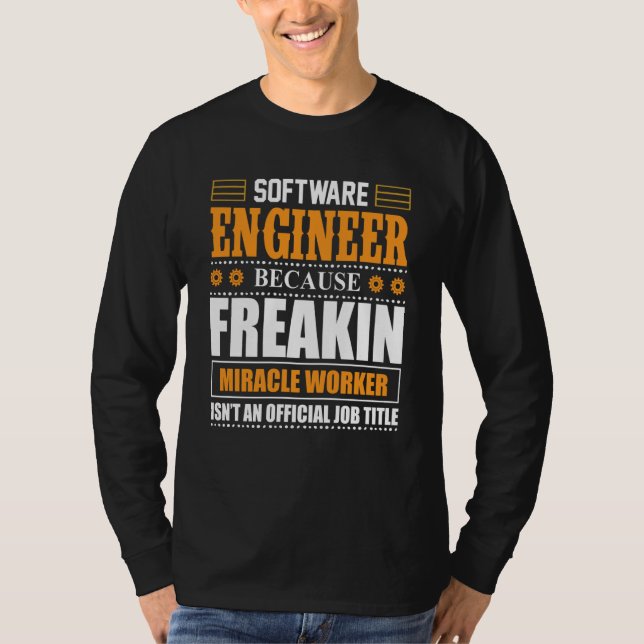 Camiseta Engenheiro de Software Codificador Programador  5 (Frente)