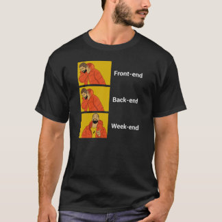 Camiseta Engenheiro de software front-end, back-end ou Week