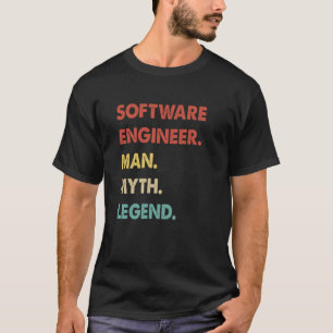 Camiseta Engenheiro de Software Homem Mito Lenda 1