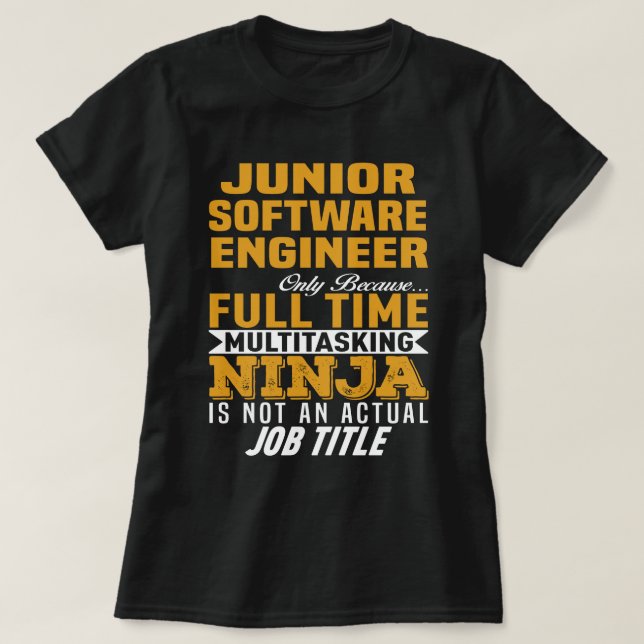 Camiseta Engenheiro de software júnior (Frente do Design)