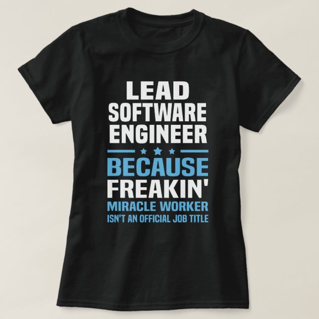 Camiseta Engenheiro de software líder (Frente do Design)