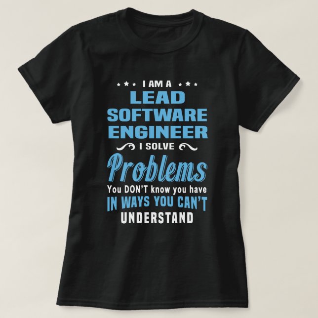 Camiseta Engenheiro de software líder (Frente do Design)