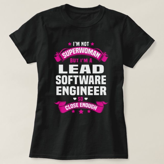 Camiseta Engenheiro de software líder (Frente do Design)