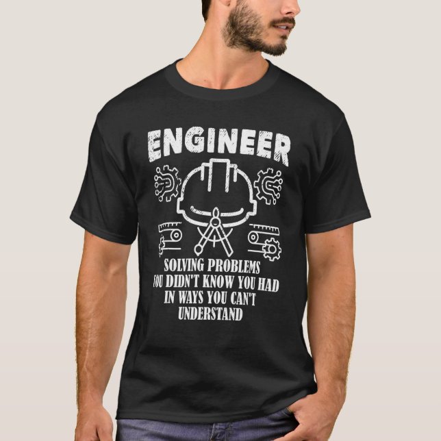 Camiseta Engenheiro de software para solução de problemas d (Frente)