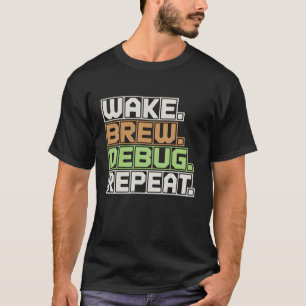 Camiseta Engenheiro de Software Programador de Repetição de