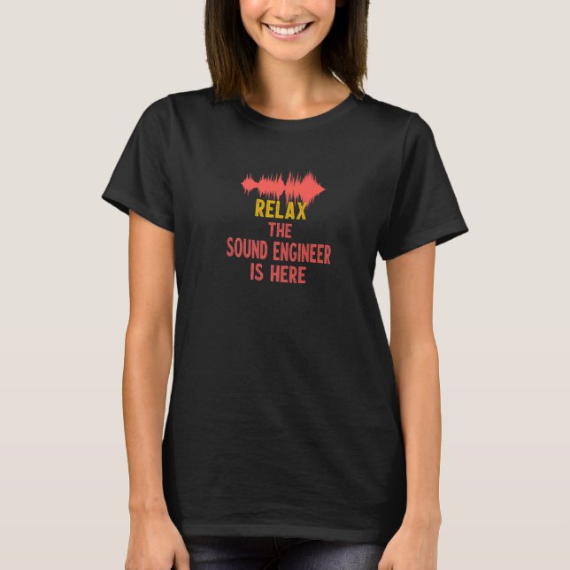 Camiseta Engenheiro De Som Audio Studio Para Engenheiros De (Frente)