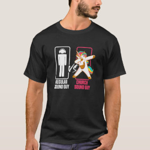 Camiseta Engenheiro de Tecnologia de Áudio Unicorn Cara de