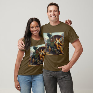 Camiseta Engenheiro do comboio com pé-direito