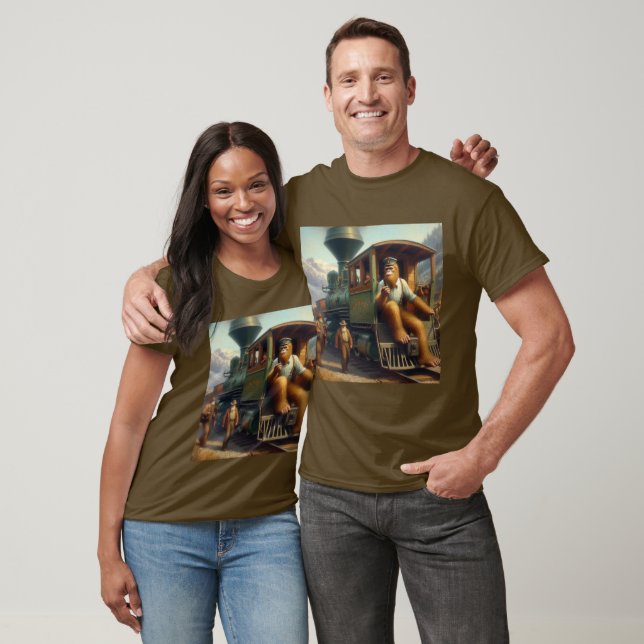 Camiseta Engenheiro do comboio com pé-direito (Unissex)